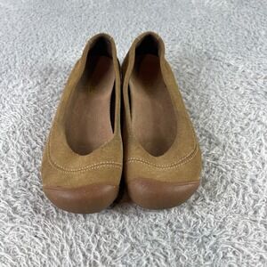 KEEN Suede Slip On Flats Brown Women's Casual Comfort Shoes